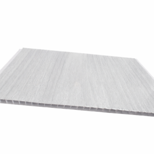 Lamina PVC Gris Madera Liso 25cm*5.95m*7mm