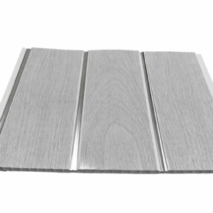 Tablilla Pvc Blanco Madera con Canal 25 cm*5.95 m