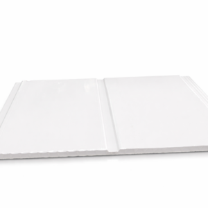 Tablilla Pvc Blanco Brillo Con Canal 25 cm*5.95 m