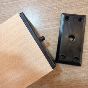 Kit De Anclaje Giratorio WPC Plastico Negro