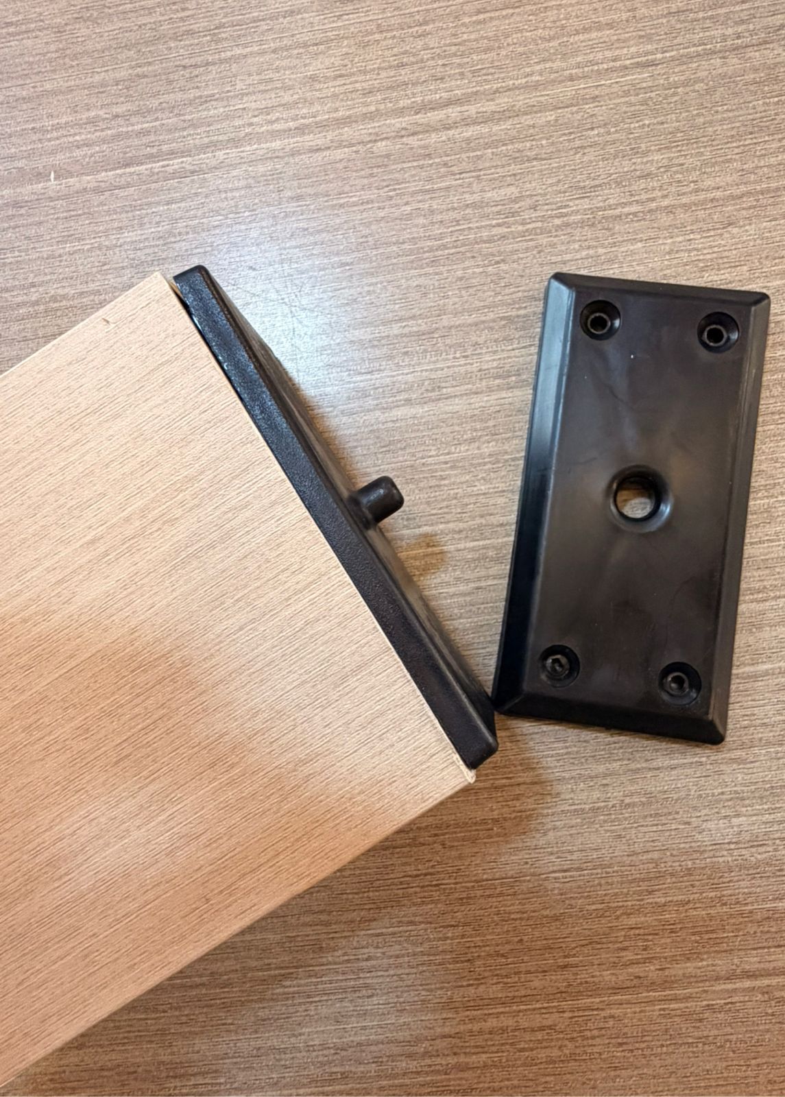 Kit De Anclaje Giratorio WPC Plastico Negro