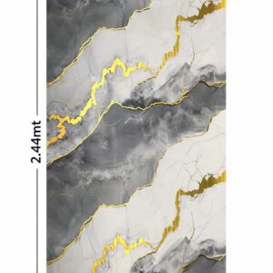 PA30- Lamina UV Tipo Marmol Tormenta Gold 1.22mt*2.44mt*3mm
