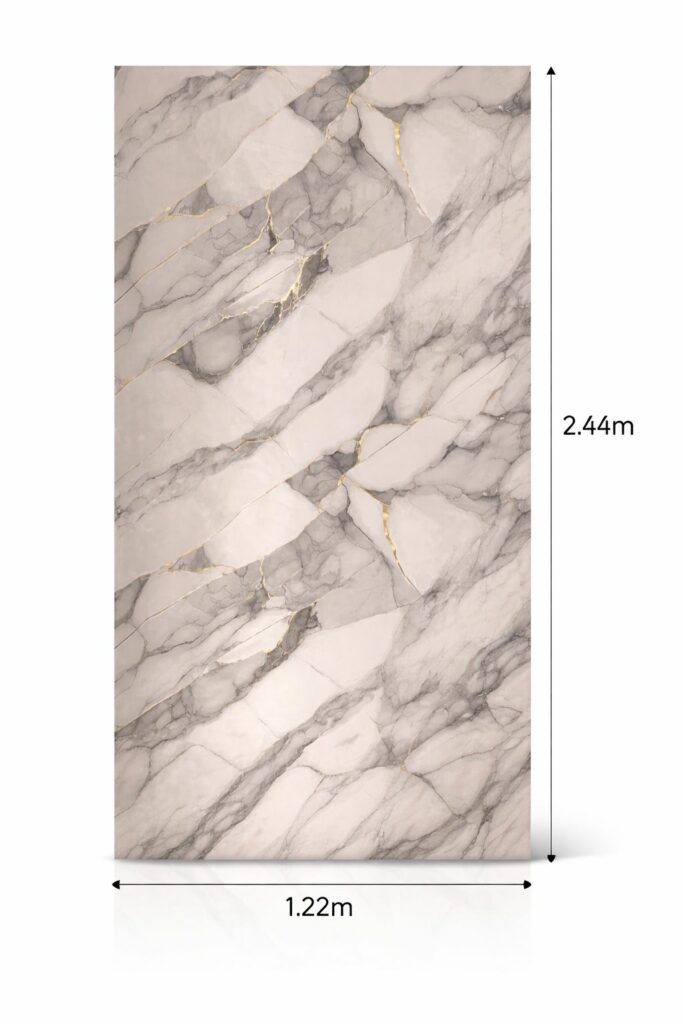 Lamina UV Tipo Marmol Grey 1.22mt*2.44mt*3mm