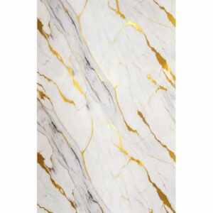 Lamina UV Tipo Marmol Dorado Vetas 1.22mt*2.44mt*3mm