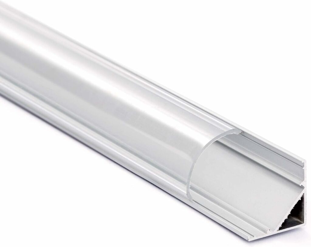 Riel Aluminio Cinta Led ESQUINERO *3metro
