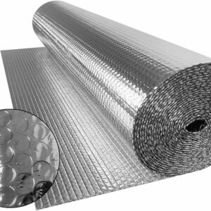 Aislante Burbuja 2 Cara Aluminio 1.22mt*10mt Rollo 5mm