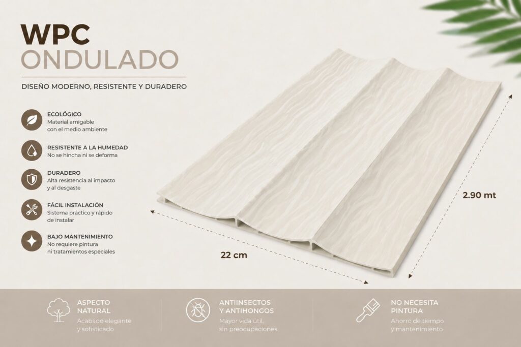 PA36 -Wpc ONDULADO PERLADO 907001-35 22cm*2.90m